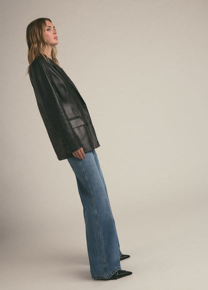 THE AGNES LEATHER BLAZER