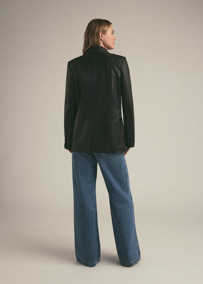 THE AGNES LEATHER BLAZER