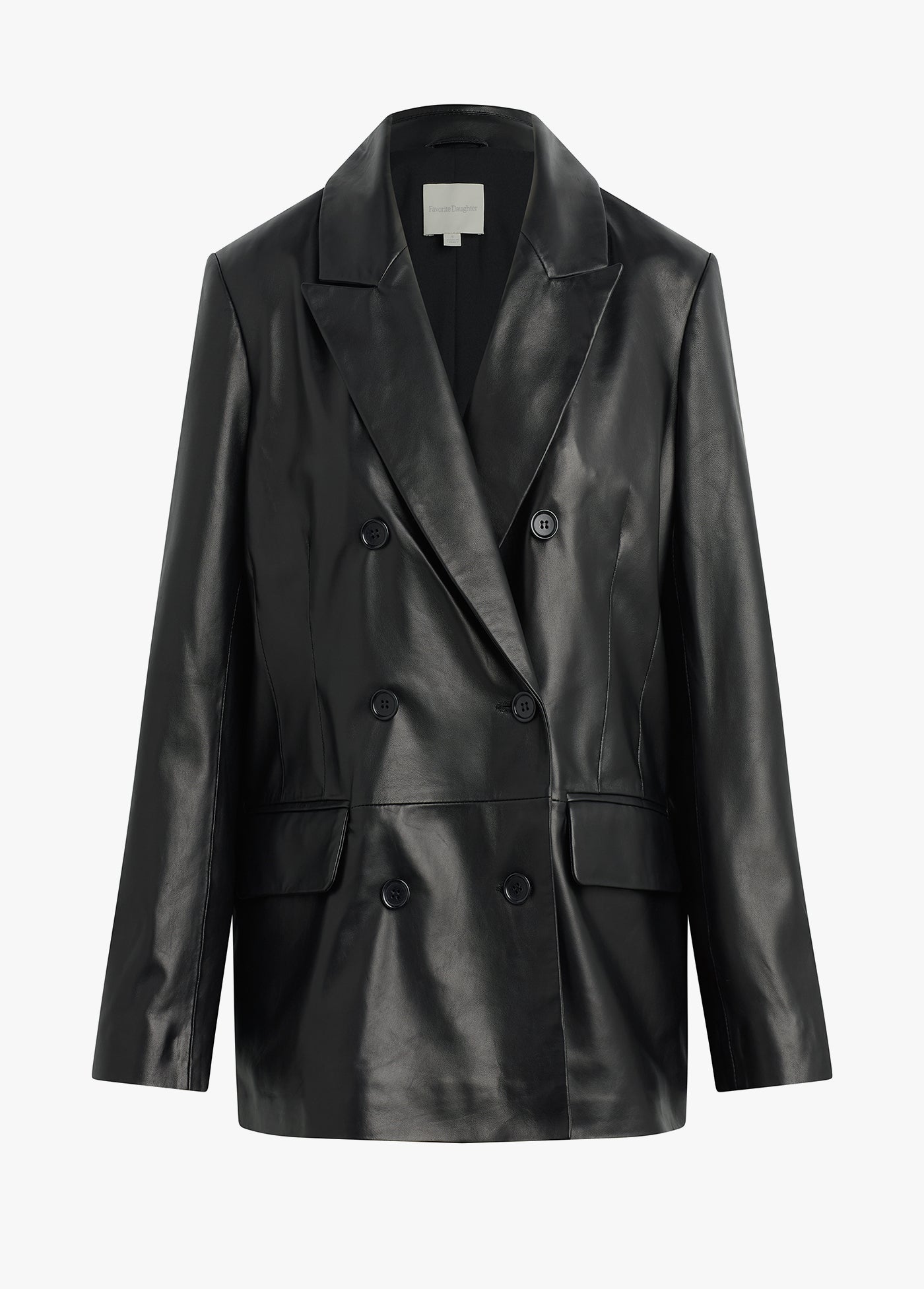 THE AGNES LEATHER BLAZER
