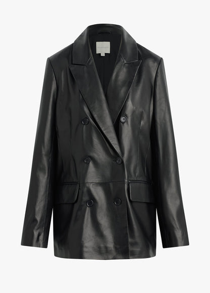 THE AGNES LEATHER BLAZER