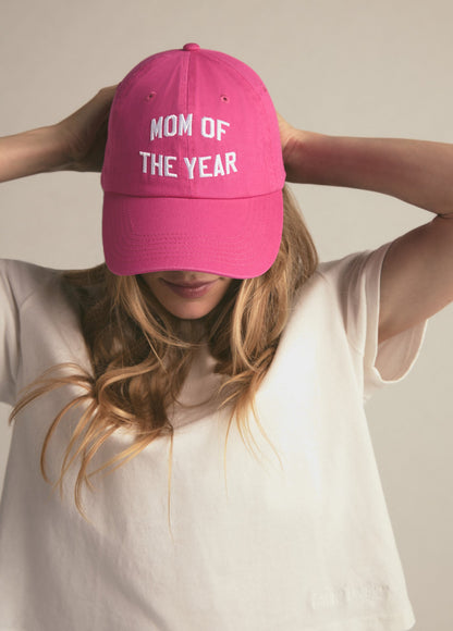 THE MOM OF THE YEAR BASEBALL HAT