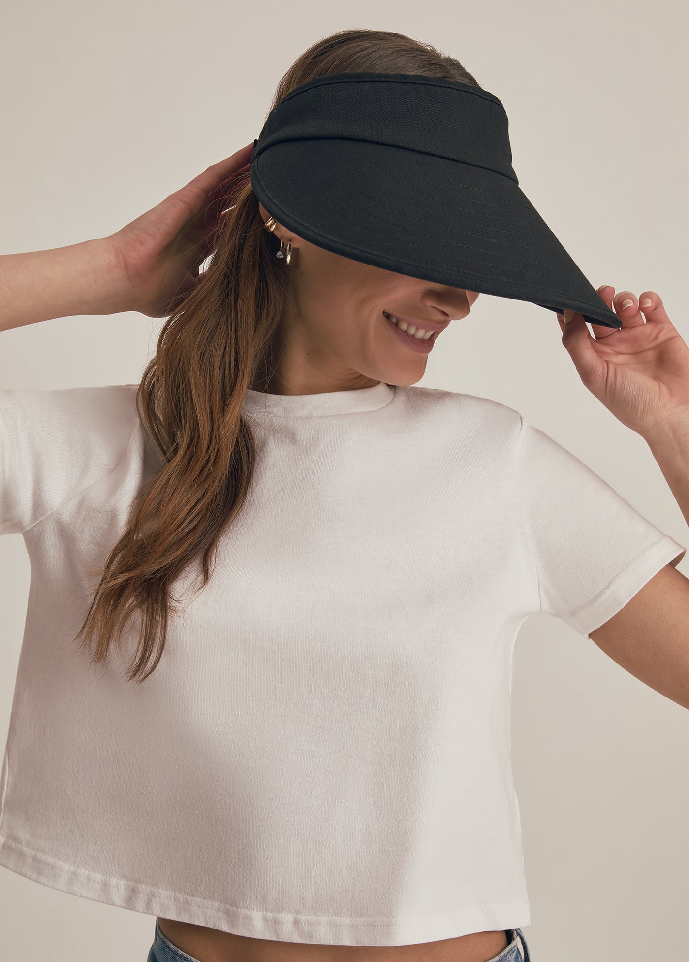 VISOR WITH EMBROIDERED LOGO