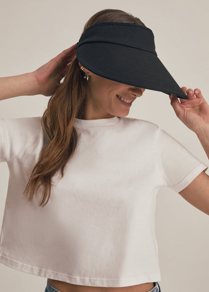 VISOR WITH EMBROIDERED LOGO