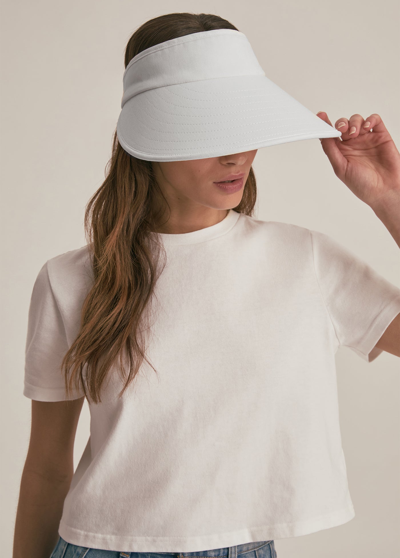 VISOR WITH EMBROIDERED LOGO