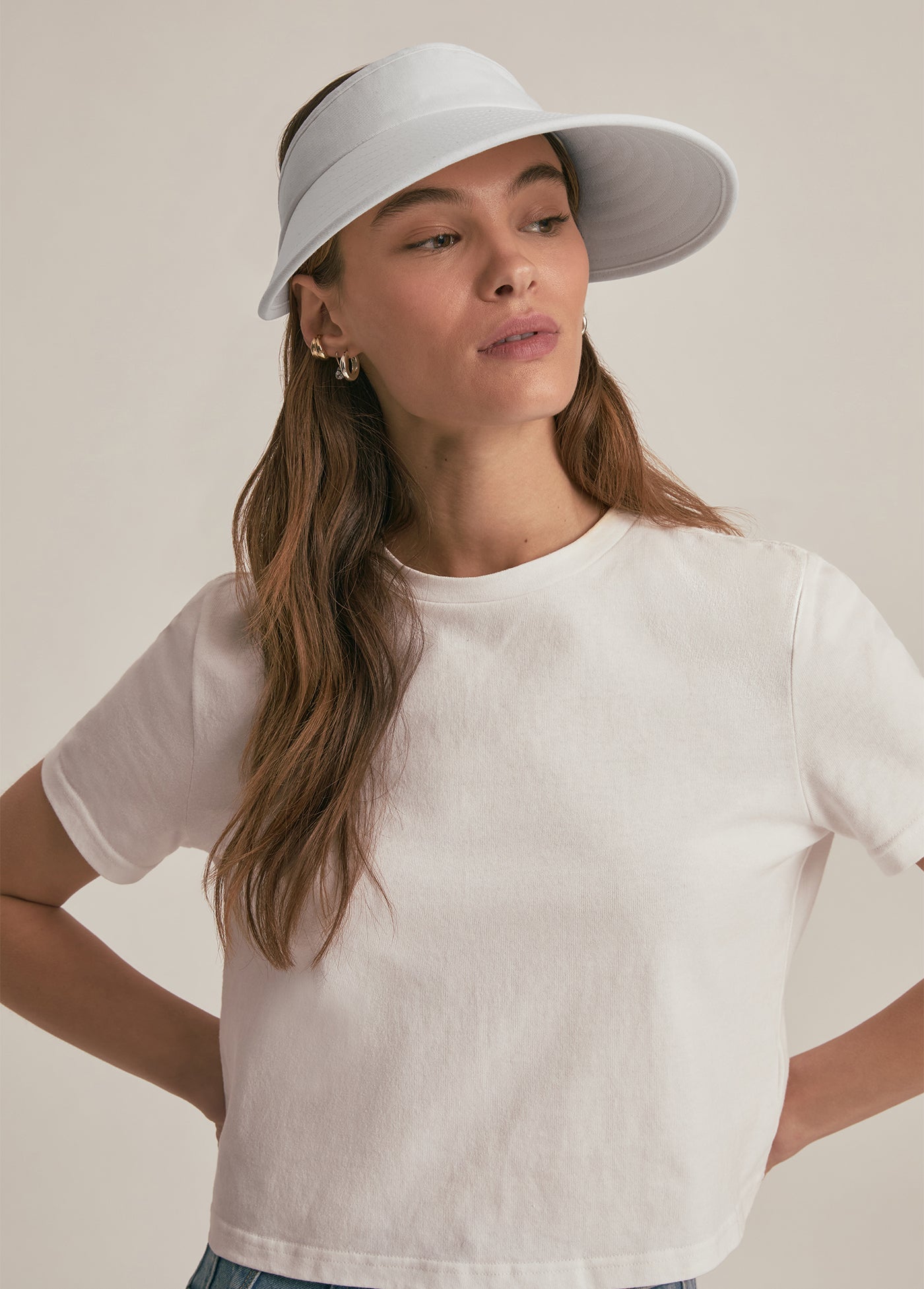 VISOR WITH EMBROIDERED LOGO