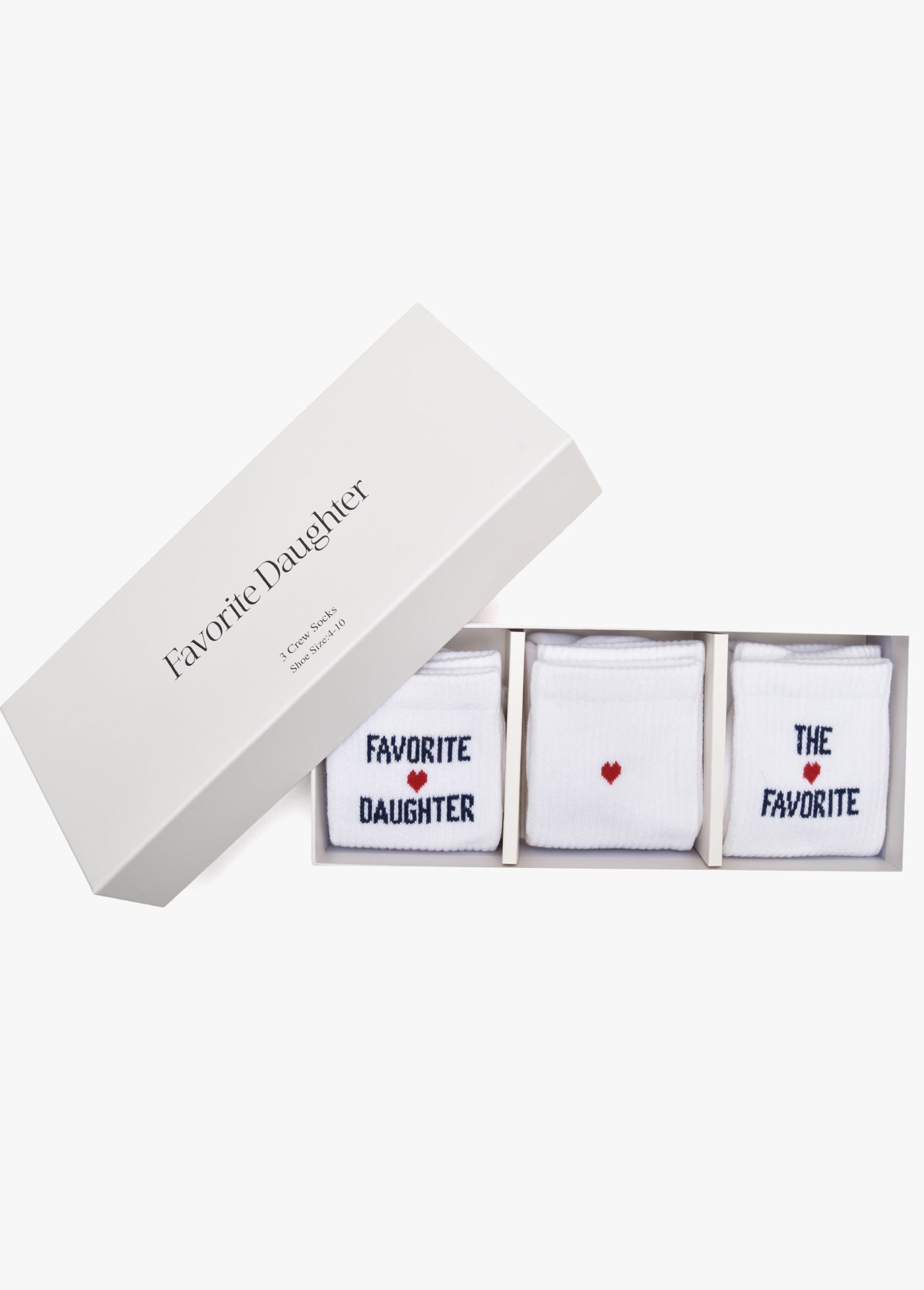 THE FAVORITE DAUGHTER HEART SOCK BOX SET