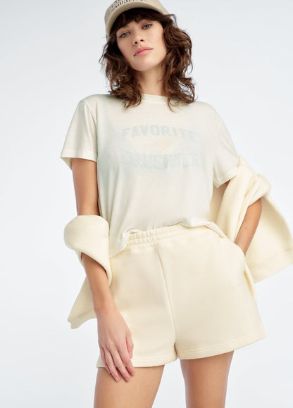 THE CROPPED FAVORITE DAUGHTER TEE