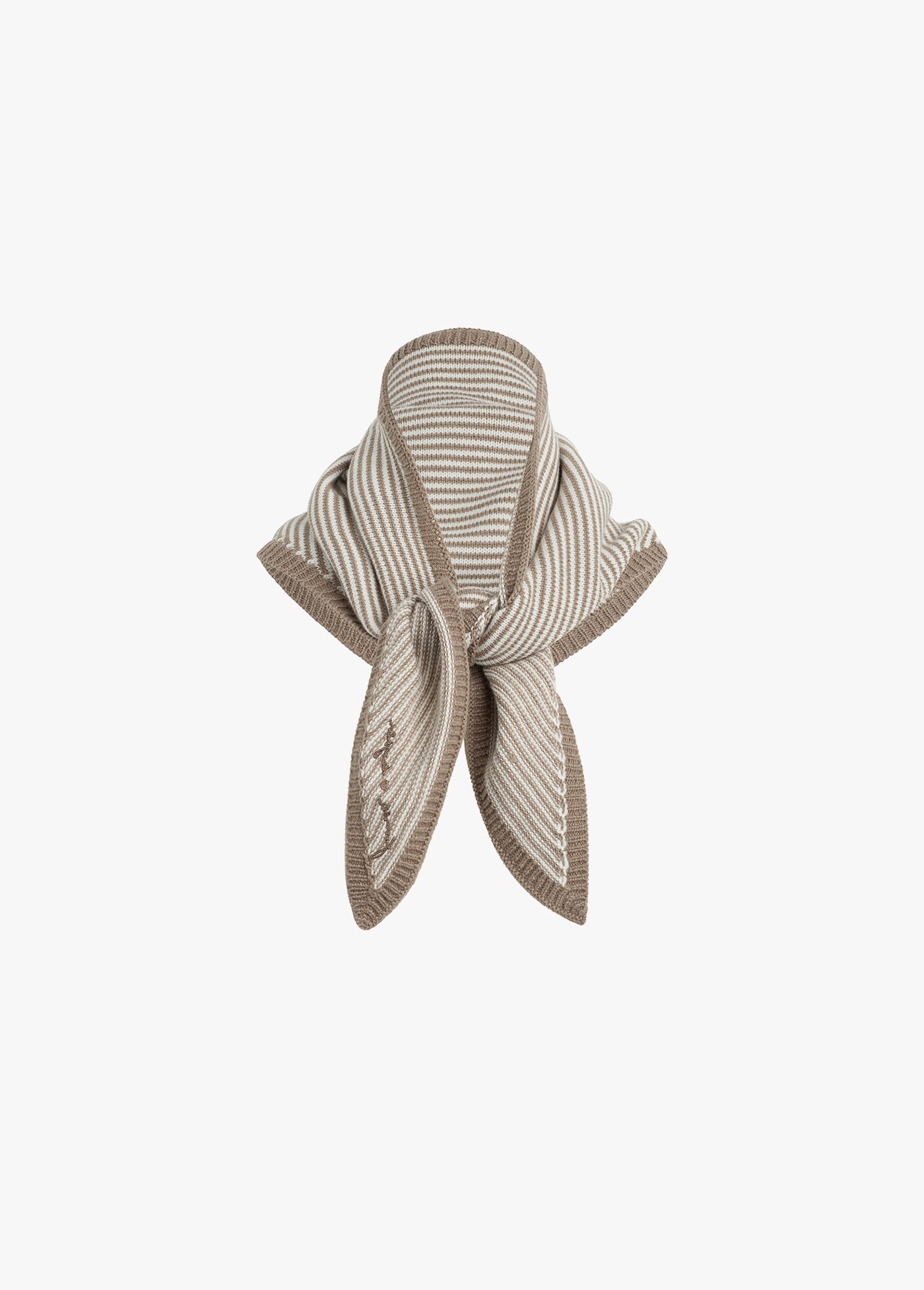THE STRIPED TRIANGLE SCARF