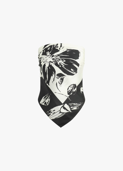 THE VINTAGE FLORAL SILK SQUARE SCARF