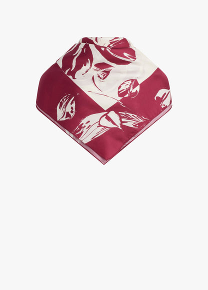THE VINTAGE FLORAL SILK SQUARE SCARF