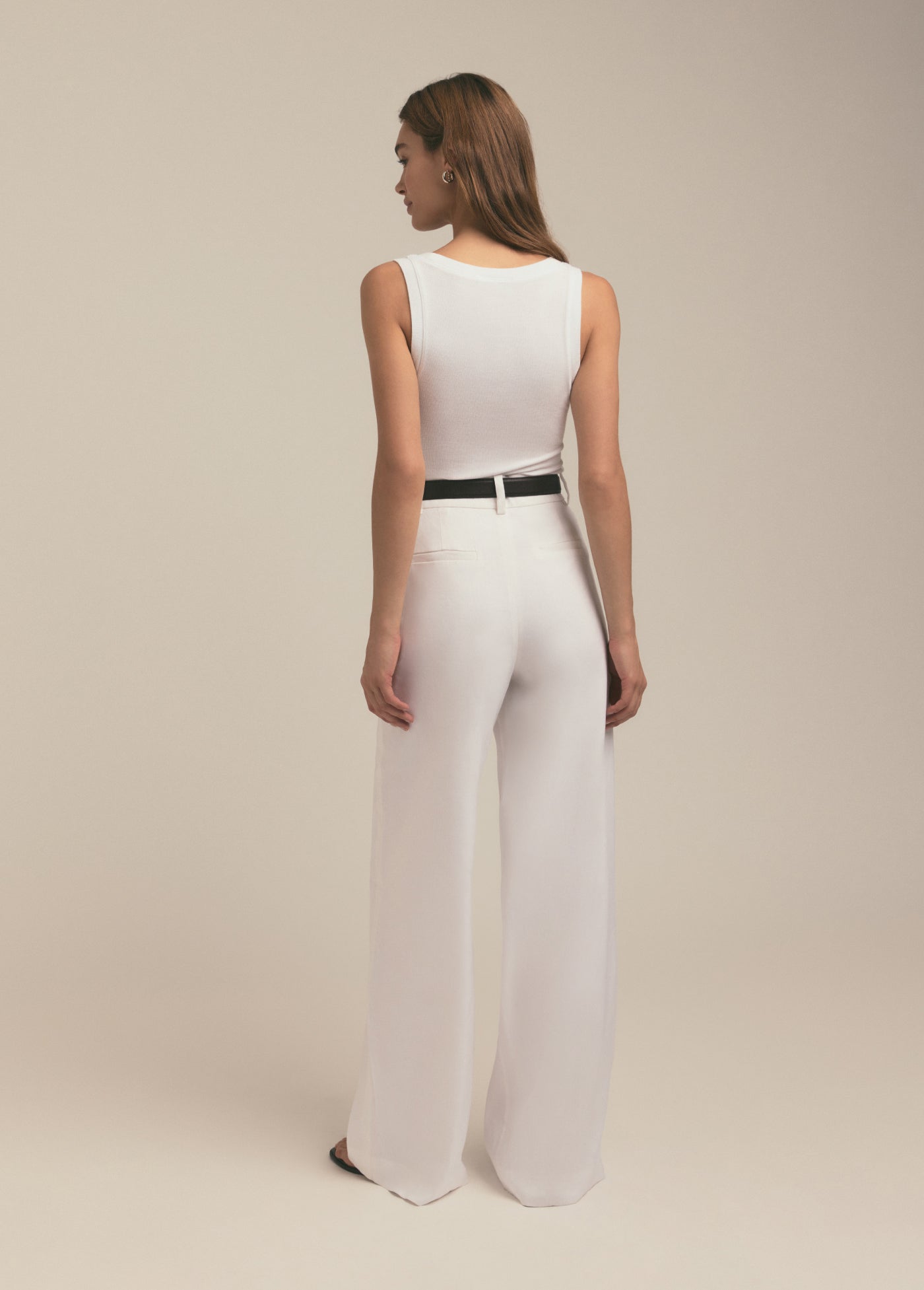 THE JONES LINEN WIDE LEG PANT