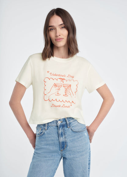 THE CROPPED DRUNK LUNCH TEE