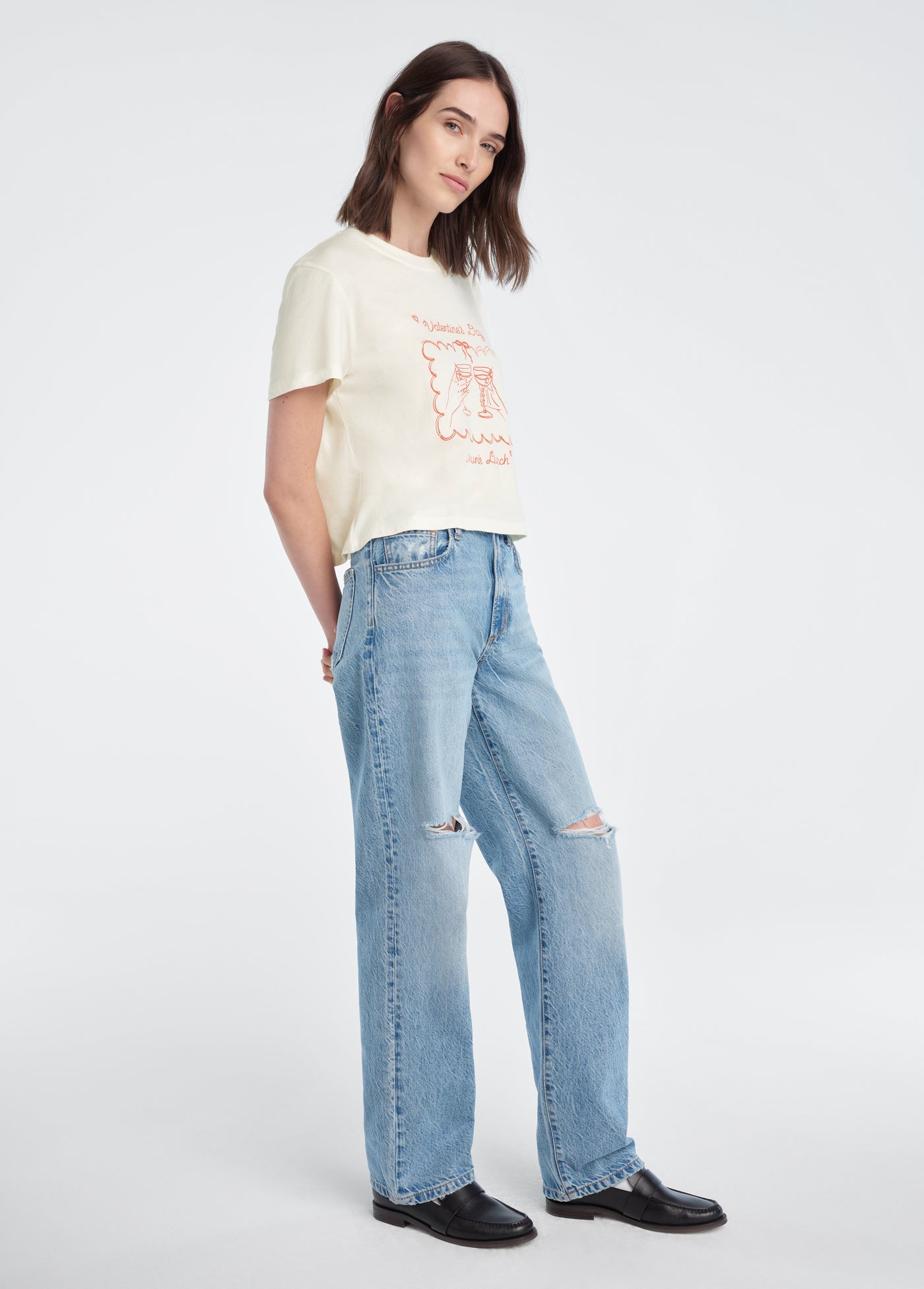 THE CROPPED DRUNK LUNCH TEE