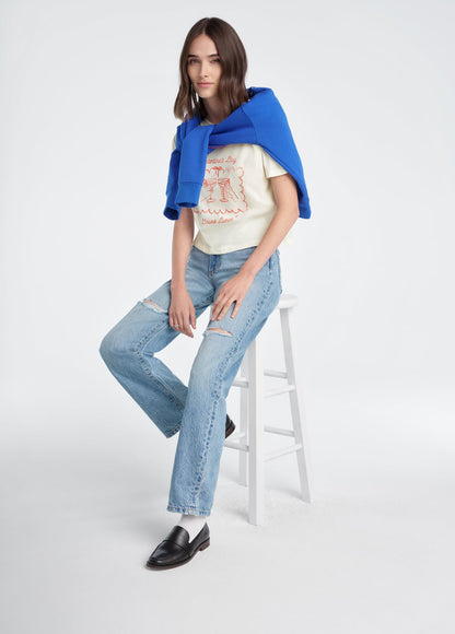 THE CROPPED DRUNK LUNCH TEE