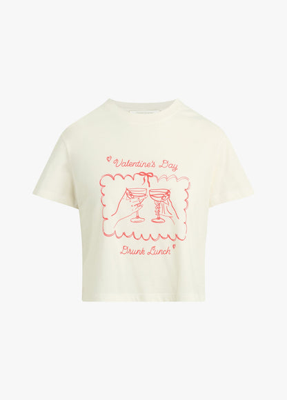 THE CROPPED DRUNK LUNCH TEE