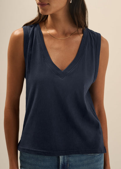 THE ORGANIC EVERYDAY V-NECK TANK