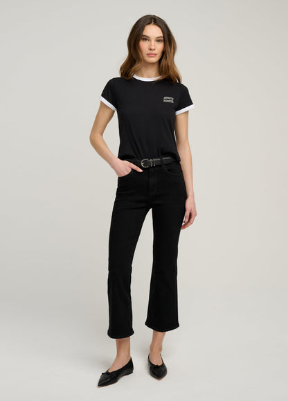 THE CROPPED FAVORITE DAUGHTER RINGER TEE