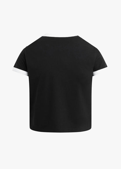 THE CROPPED FAVORITE DAUGHTER RINGER TEE