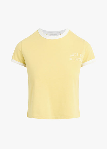 THE CROPPED FAVORITE DAUGHTER RINGER TEE