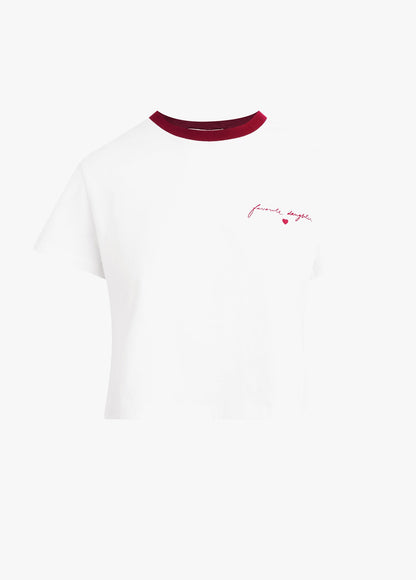THE CROPPED SIGNATURE CHEST LOGO TEE