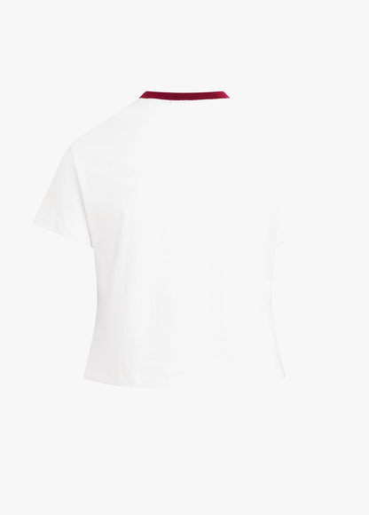 THE CROPPED SIGNATURE CHEST LOGO TEE