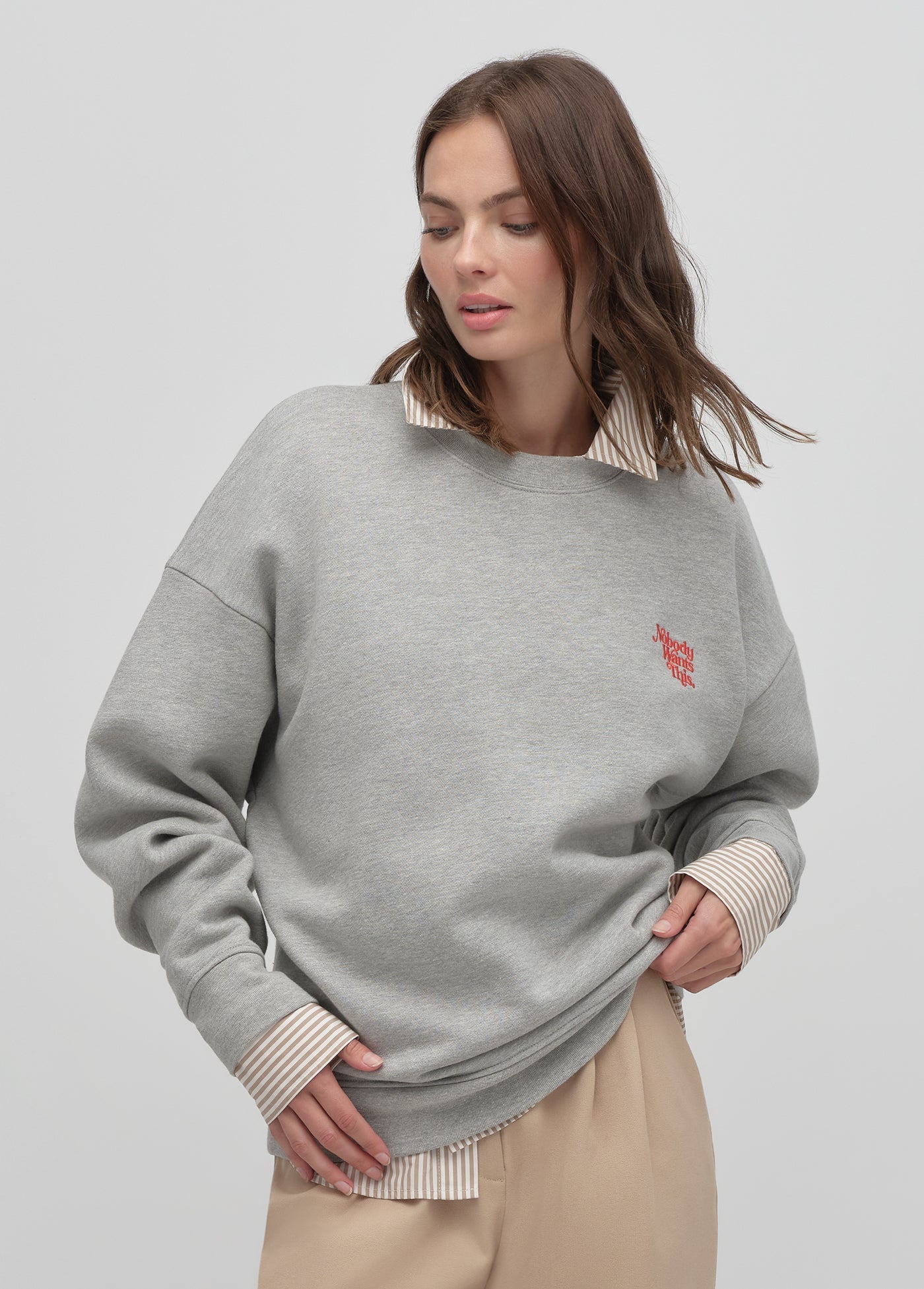 THE NWT EMBROIDERY SWEATSHIRT