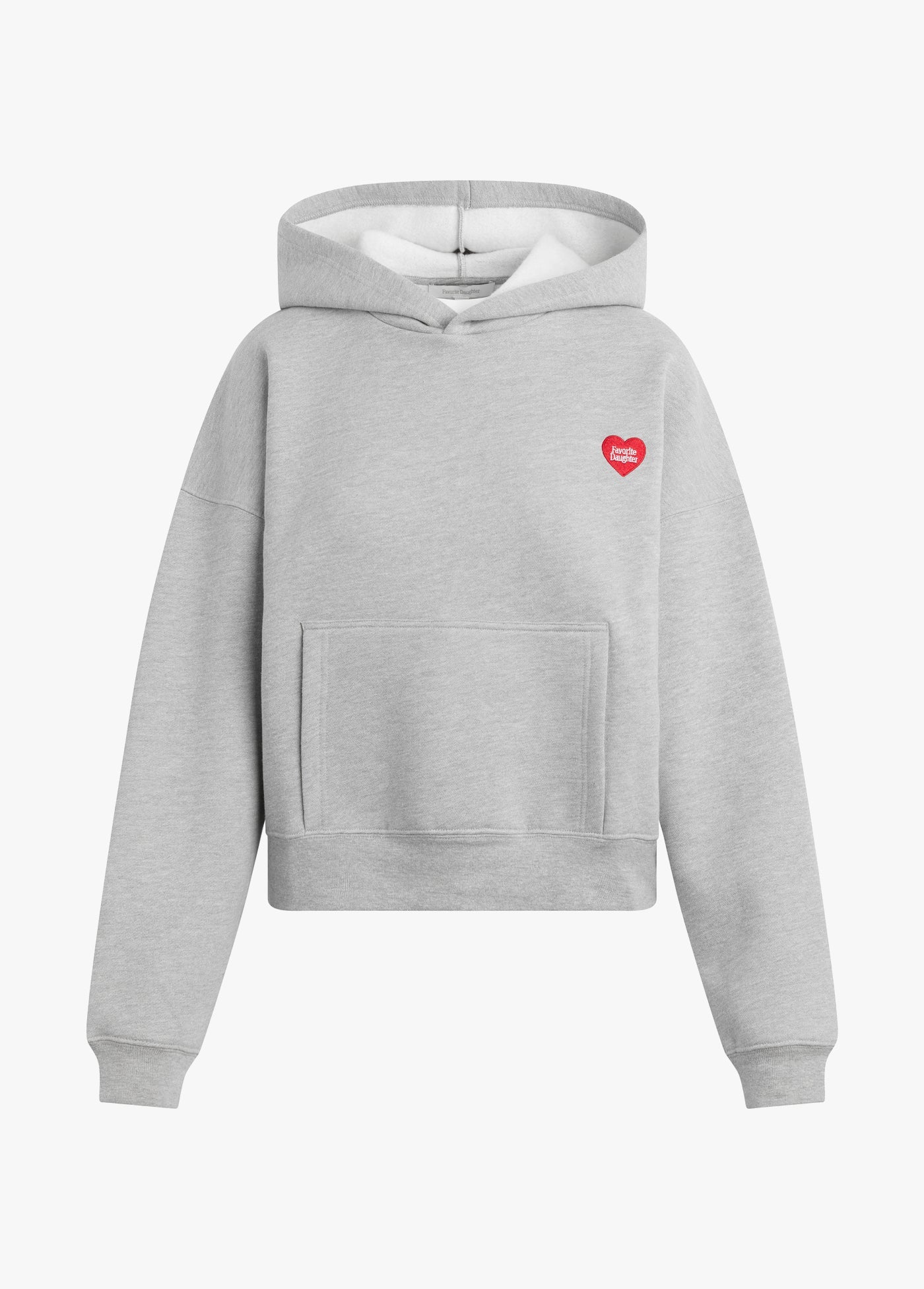 THE FAVORITE DAUGHTER HEART EMBROIDERED HOODIE