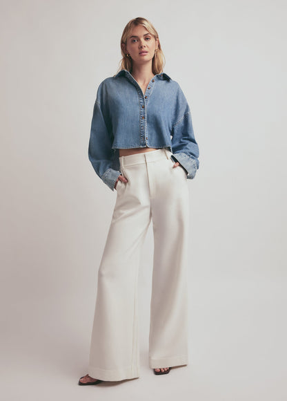 THE CROP EX-BOYFRIEND SHIRT