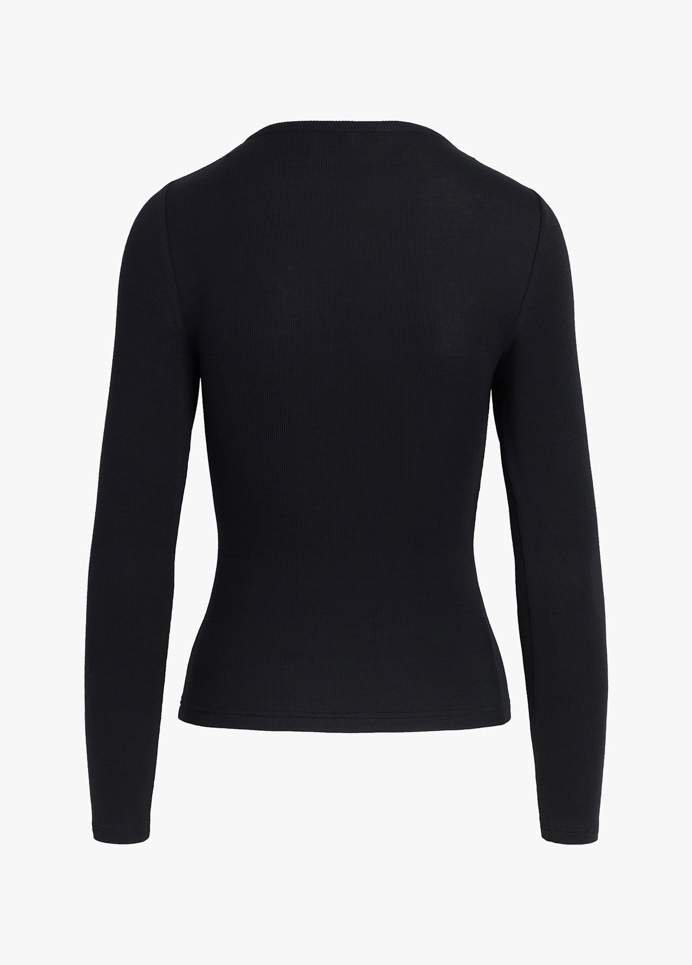 THE HENLEY RIBBED LONG SLEEVE