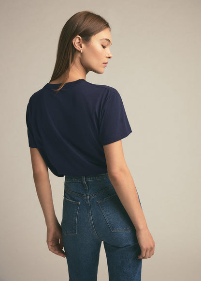 THE FAVORITE SISTER CROPPED COLLEGIATE TEE