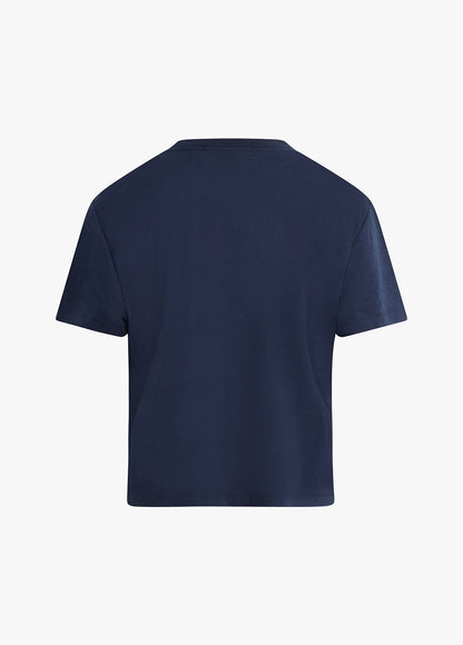 THE FAVORITE SISTER CROPPED COLLEGIATE TEE