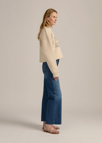 THE CROPPED COLLEGIATE SWEATSHIRT