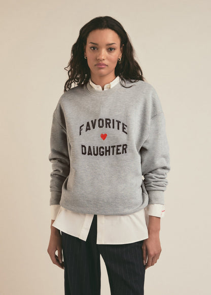THE FAVORITE DAUGHTER HEART LOGO SWEATSHIRT