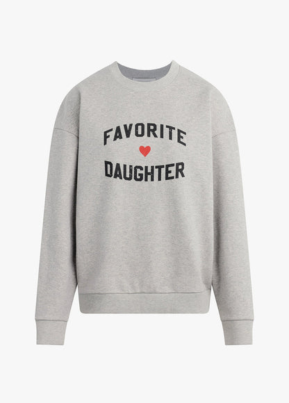THE FAVORITE DAUGHTER HEART LOGO SWEATSHIRT