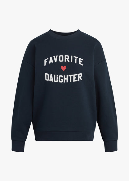 THE FAVORITE DAUGHTER HEART LOGO SWEATSHIRT