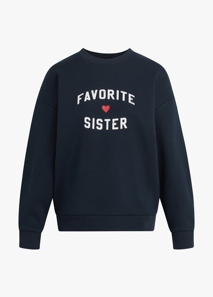 FAVORITE SISTER HEART LOGO SWEATSHIRT