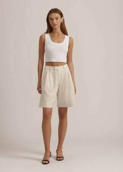 THE CUTTING IT CLOSE CROP TANK