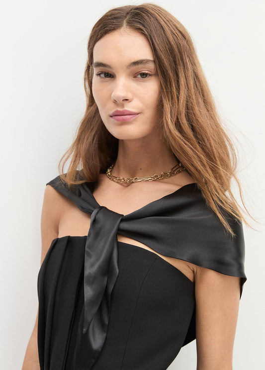 THE SATIN TRIANGLE SCARF