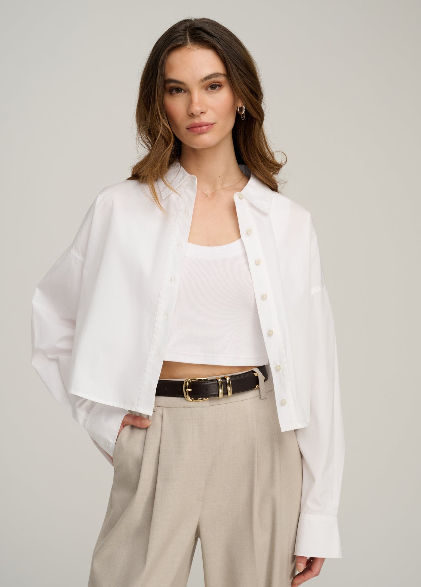 THE CROP EX-BOYFRIEND SHIRT