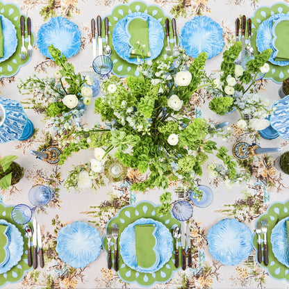 Blue Serena Cabbage Starter Plates (Set of 4)
