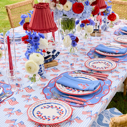 Blue & Red Josephine Starter Plate (Set of 4)