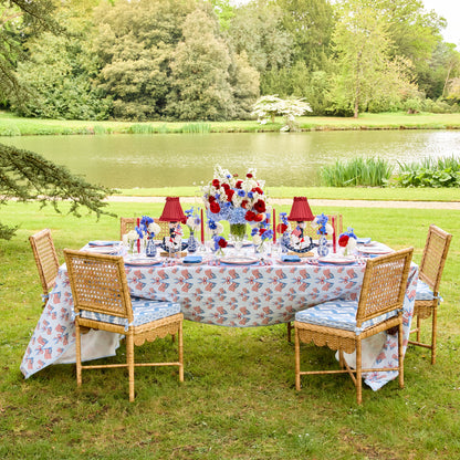 Blue & Red Josephine Starter Plate (Set of 4)