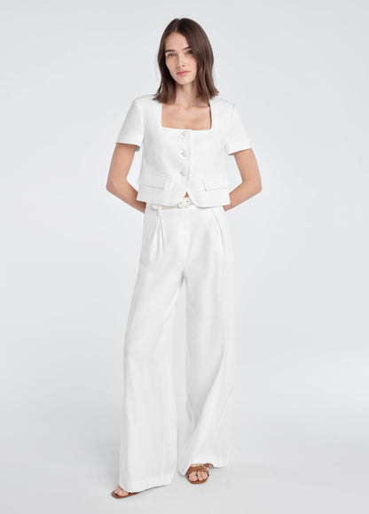 THE MAYFAIR LINEN TOP
