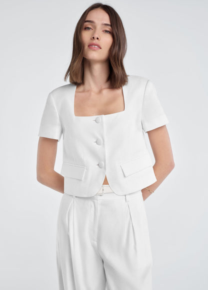 THE MAYFAIR LINEN TOP