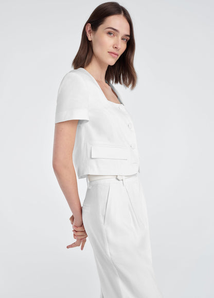 THE MAYFAIR LINEN TOP