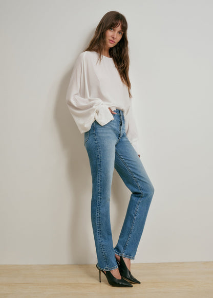 THE JEN MID RISE SLIM STRAIGHT