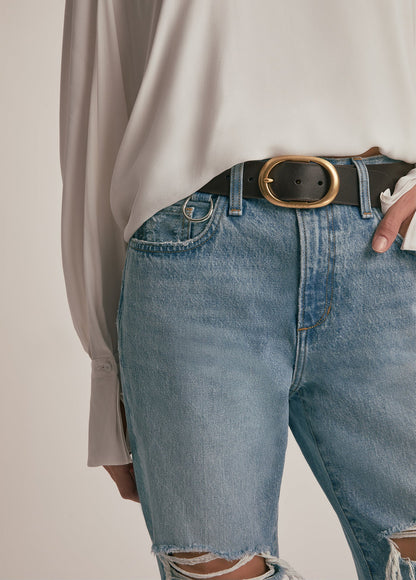 THE MIKAELA LOW SLUNG LONG SLIM STRAIGHT