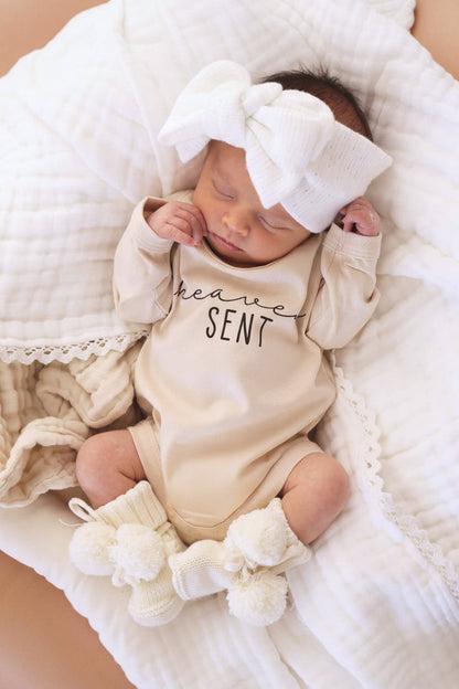 Long Sleeve Graphic Bodysuits | Natural