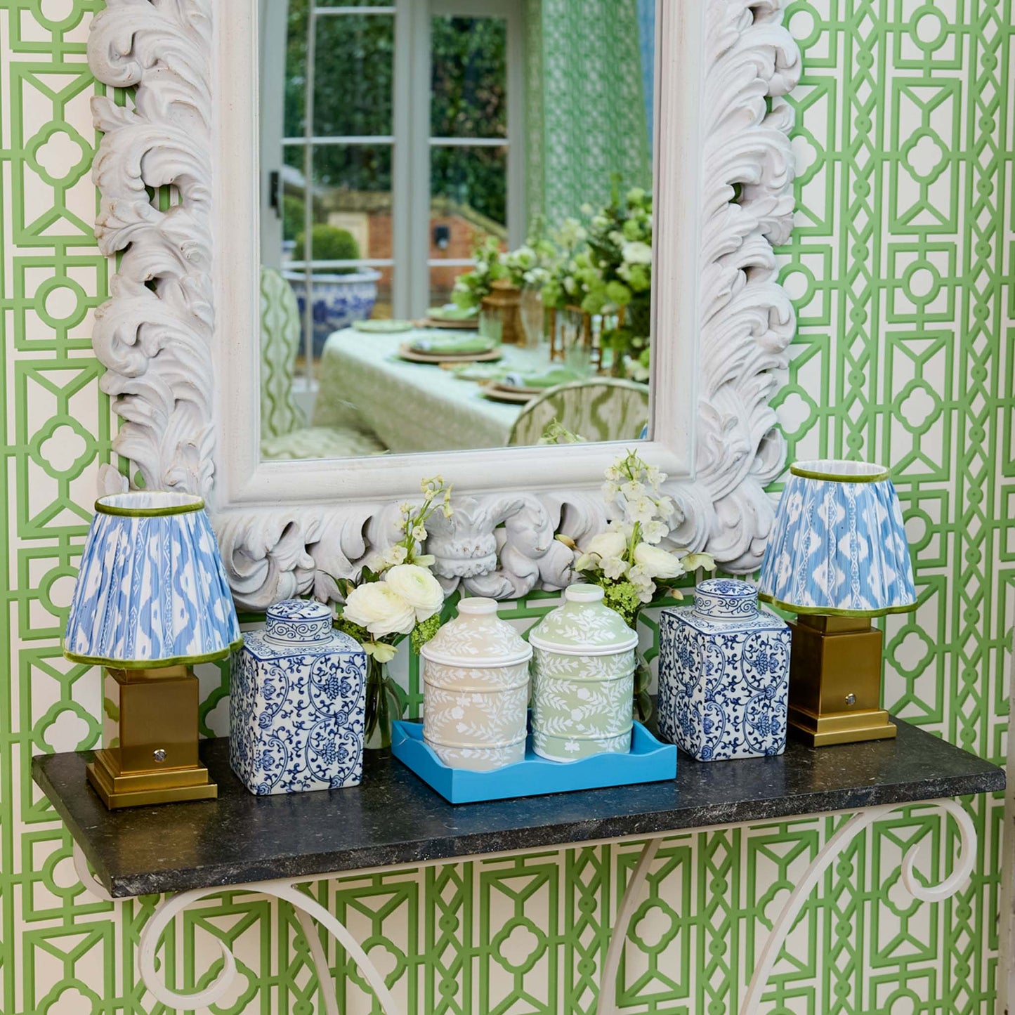 Putty Chinoiserie Canister