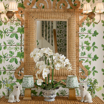 Green Floral Lampshade (18cm)